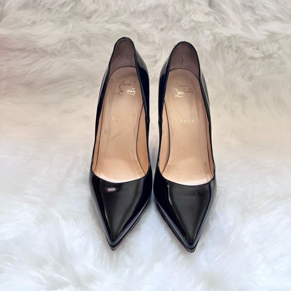 CHRISTIAN LOUBOUTIN Pigalle Plato Patent Leather Heels - Picture 2 of 7